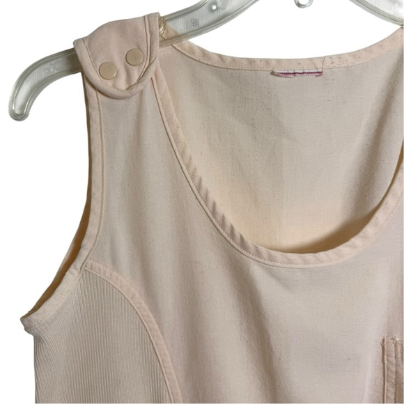 Vintage 90s Utility Jumpsuit Size Medium Sleeveless Drawstring Casual - Picture 4 of 7